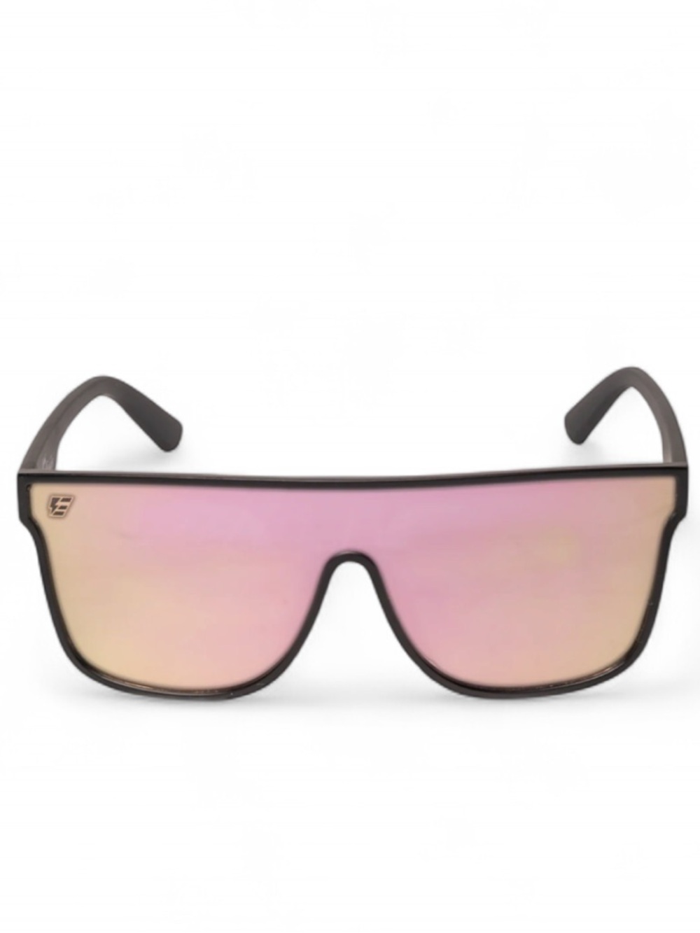 NWT  Black Frame Sunglasses with Pink Lenses